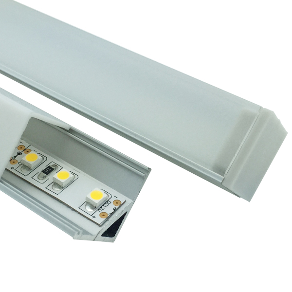 Corner Mounted Black Anodized Aluminum LED Profile For 10mm LED Lighting Strips Corner Mounted Black Anodized Aluminum LED Profile For 10mm LED Lighting Strips